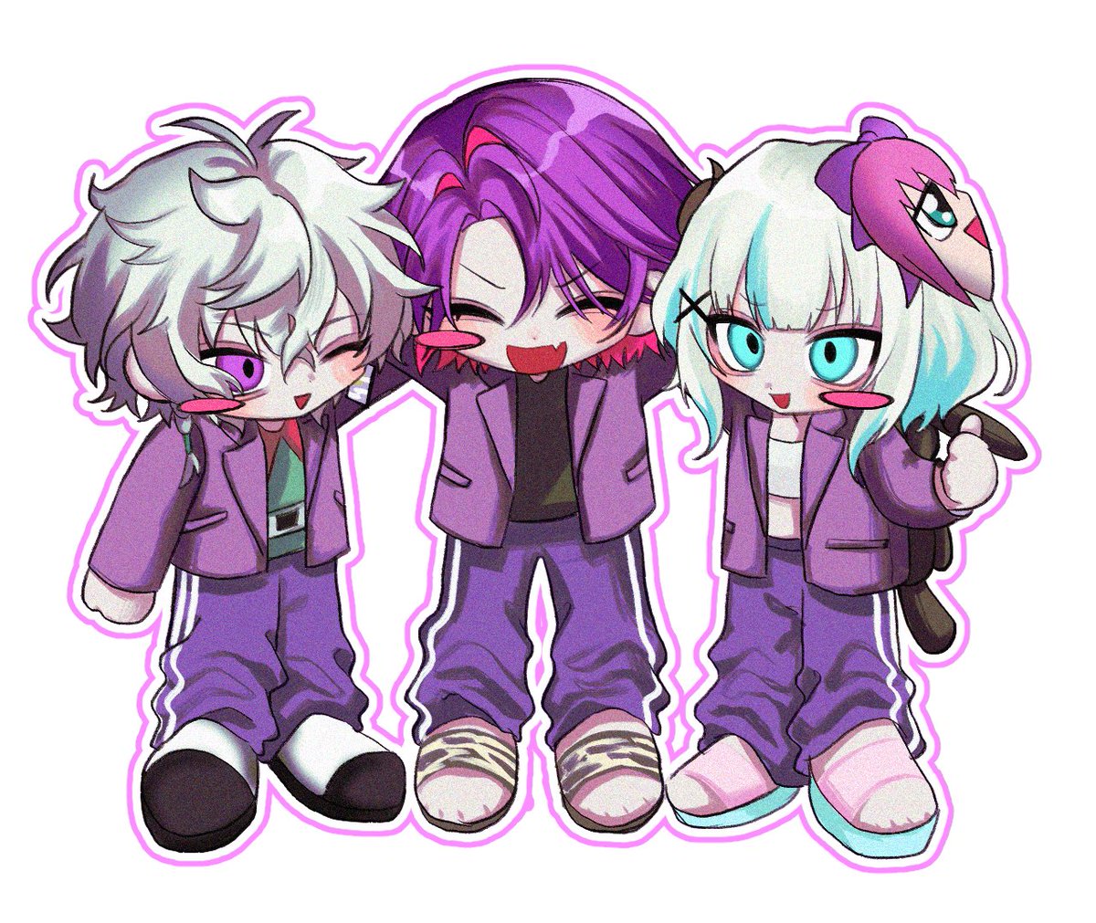 ボブキャ待ち時間の会話良すぎた🫶🏻

#にじGTAFA 
#わたらいらすと #マル描いてちょんっ #叢雲掲示板