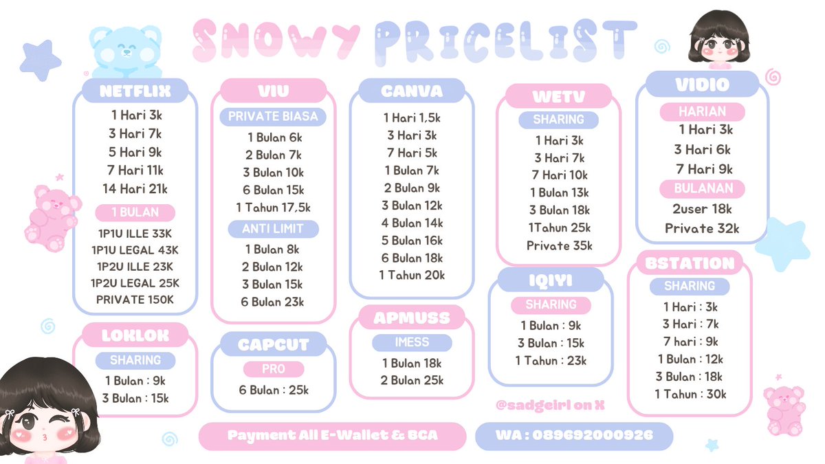 REDI TU GO DI <a href="/sadgeirl/">SNOWY OPEN 🌸</a> ❗ APP PREM TER MURCE BINGITS, RAMAH BANGET ORANGNYA, FULL GARANSI 😍🔥

🔥 trusted, legal, full garansi
❤️ 2200+ testi on bio
🔥 payment: all e-wallet, qris, BCA
❤️ fast proses &amp; respons

💌 DM <a href="/sadgeirl/">SNOWY OPEN 🌸</a> 
✅ wa.me/+6289692000926