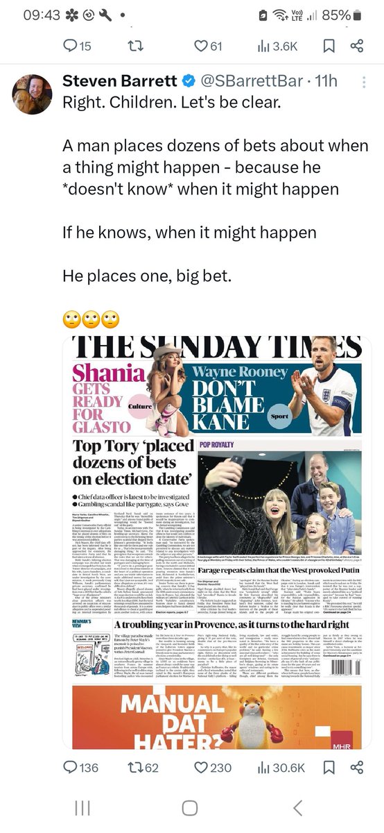 NoComment247's tweet photo. I would guess this man has never placed a bet, been in a bookmakers, been around people who like a flutter, or even have even the faintest idea of how the betting industry works. Amazing ignorance. https://t.co/97T6ObyELU