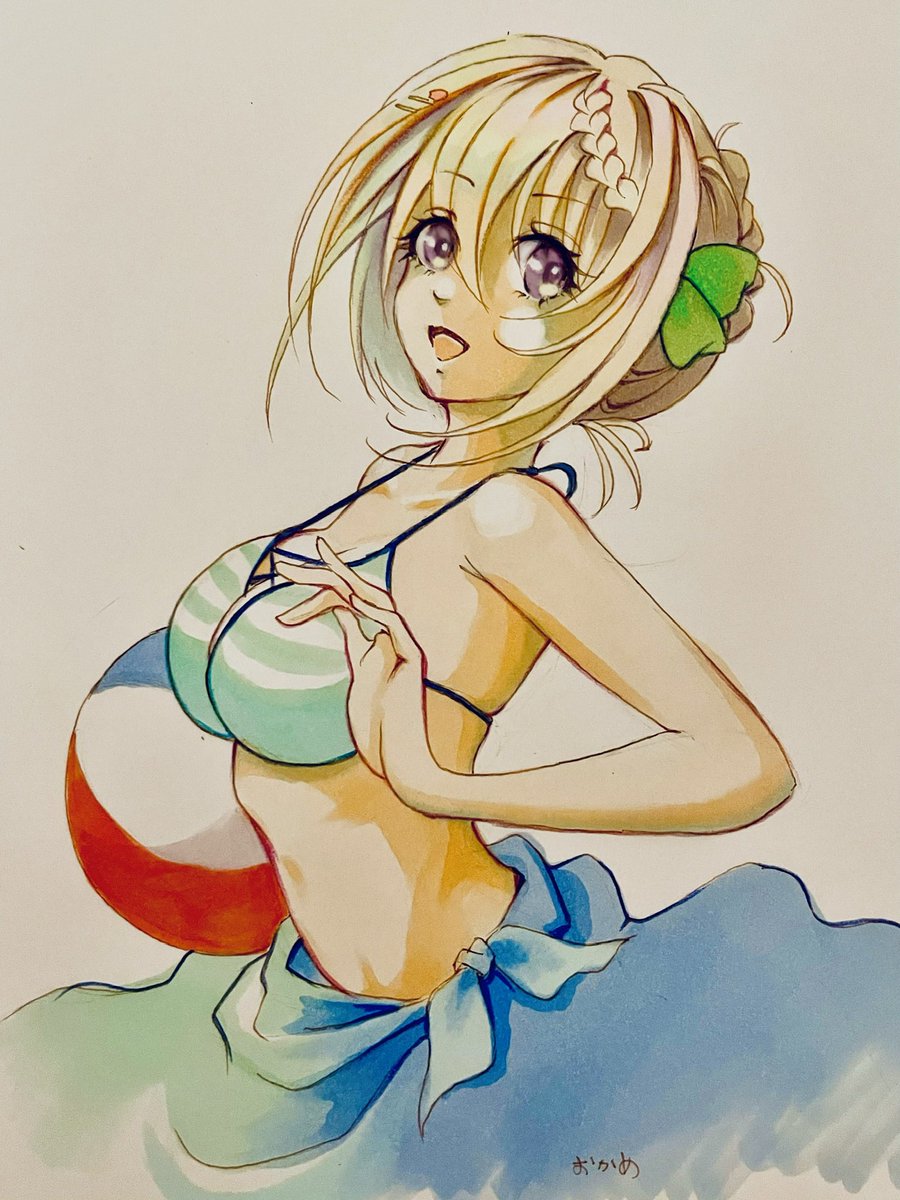 パース(艦これ) 「#画像だけで夏を感じさせる選手権 」|おかめのイラスト