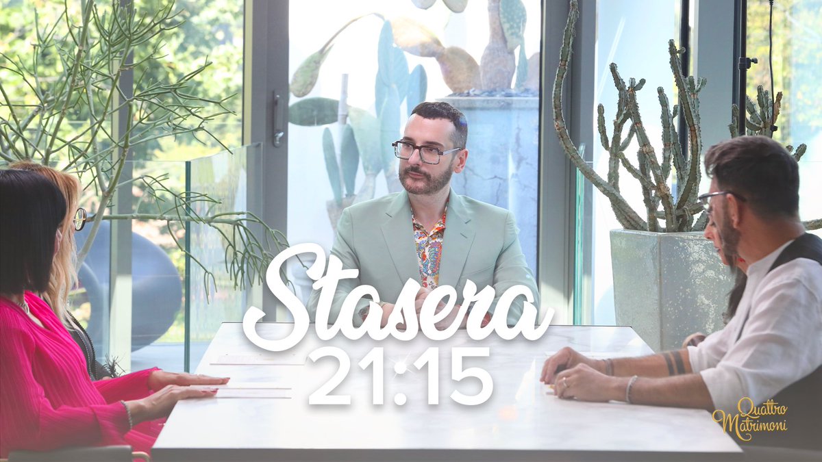 Domenica = #QuattroMatrimoni
La nuova stagione alle 21:15 su <a href="/SkyItalia/">Sky</a> e in streaming su <a href="/NOWTV_It/">NOW</a> 
<a href="/CdGherardesca/">Costa d Gherardesca</a>