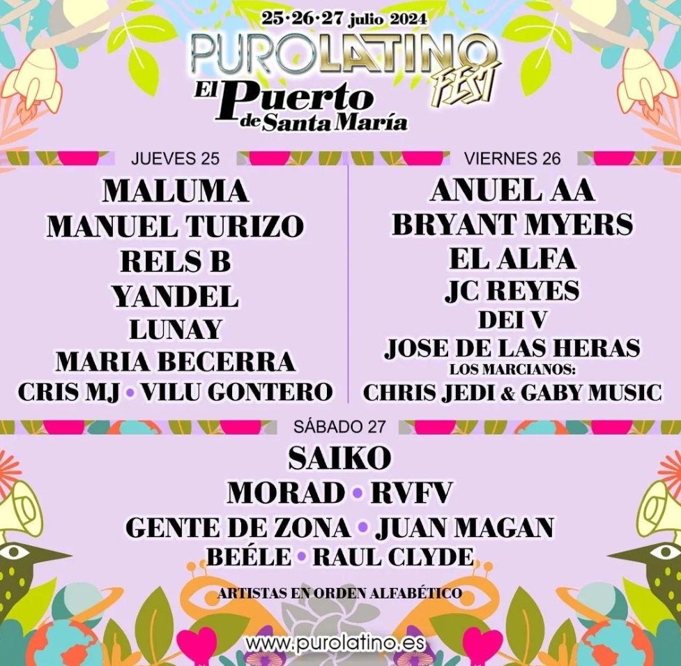 vendo entrada del Puro Latino en el Puerto de Santa María abono general completo para los días 25, 26 y 27 de julio. Interesados dm