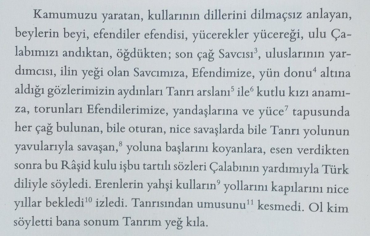 Kitâbiyât 5:

"Râşid yine kuş diliyle söyledin bunu kim bile
Anlayanlar erdir hele özüm ona tapşırayım"

Şeyh Râşid Efendi ve dikkati çekici "Divan"ı.

<a href="/elfleyle/">abdullah uğur</a>