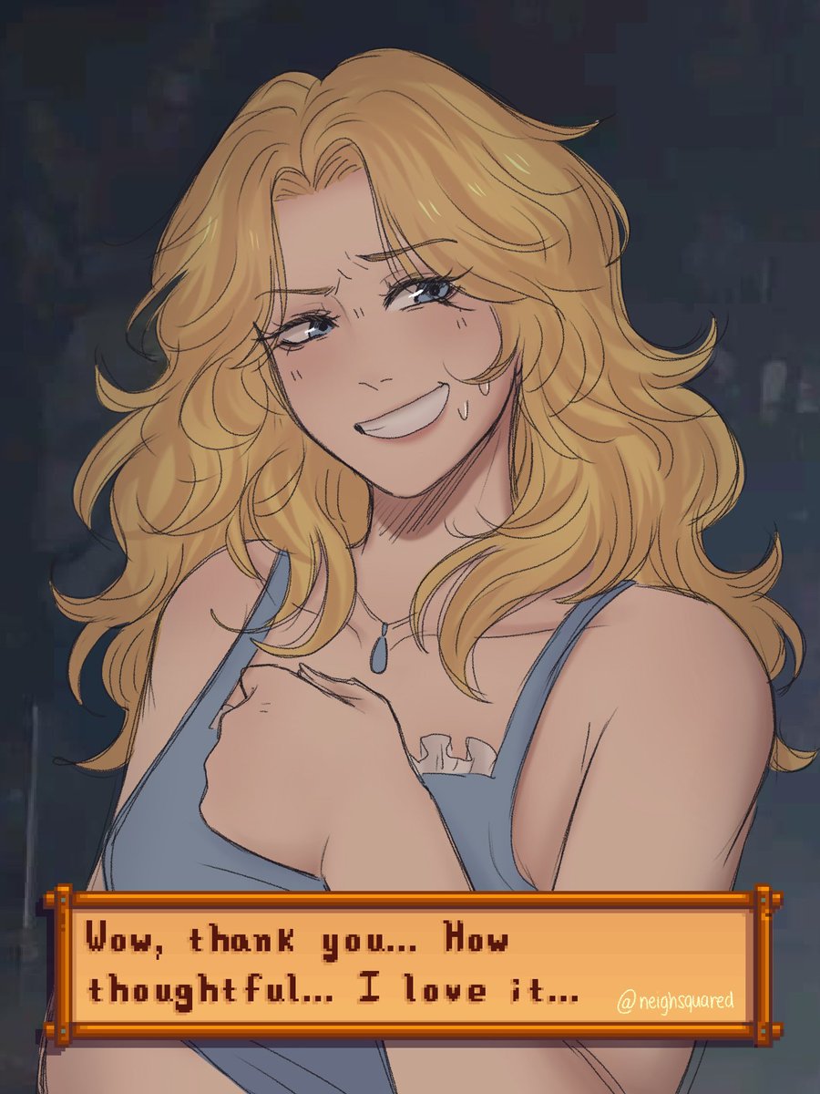 neighsquared's tweet photo. i am cringe. i will draw me and haley stardew valley. i am free https://t.co/vMaYnEuhD6