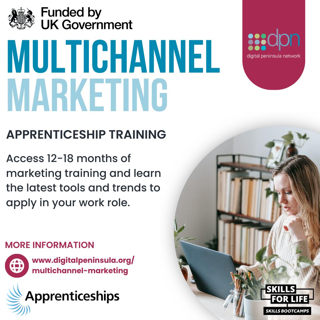 🌟 Exciting Opportunity for Aspiring Marketers! 🌟

Are you passionate about marketing? Want to kickstart your career and develop new skills? Look no further! 🚀

digitalpeninsula.org/funded-trainin…

#MarketingCareer #Apprenticeship #DigitalMarketing