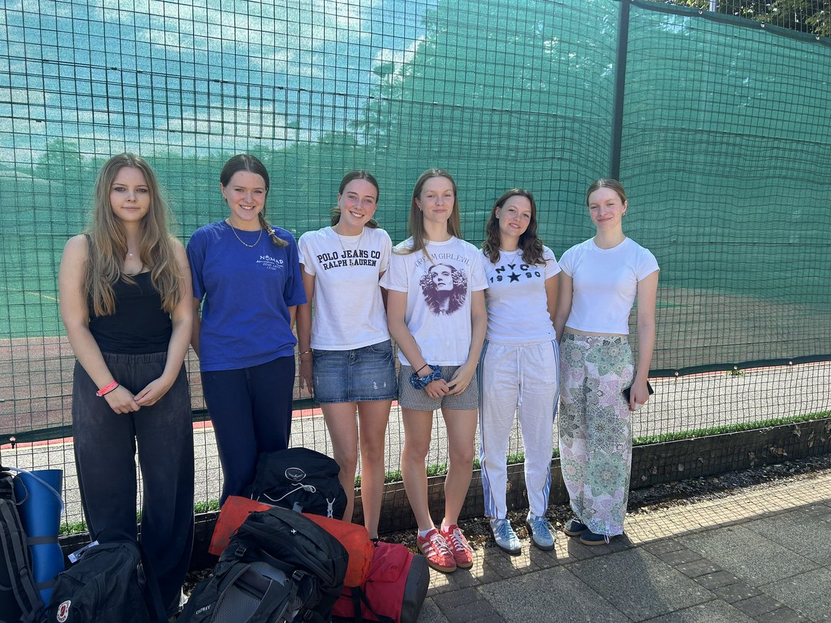Good luck Millie, Emma, Freya, Charlotte C, Charlotte G and Florence off on Gold DofE expedition. Go well girls ☀️