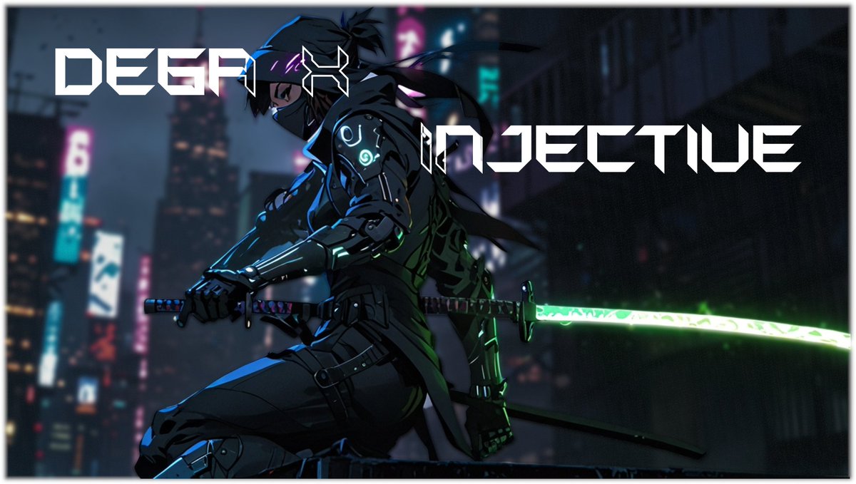 Integration:
<a href="/DEGA_org/">DEGA</a> Becomes the Gaming Layer for <a href="/injective/">Injective 🥷</a> !  

DEGA will enable builders to rapidly design and publish games using Injective's groundbreaking infrastructure.  

#INJ $INJ #GameFi