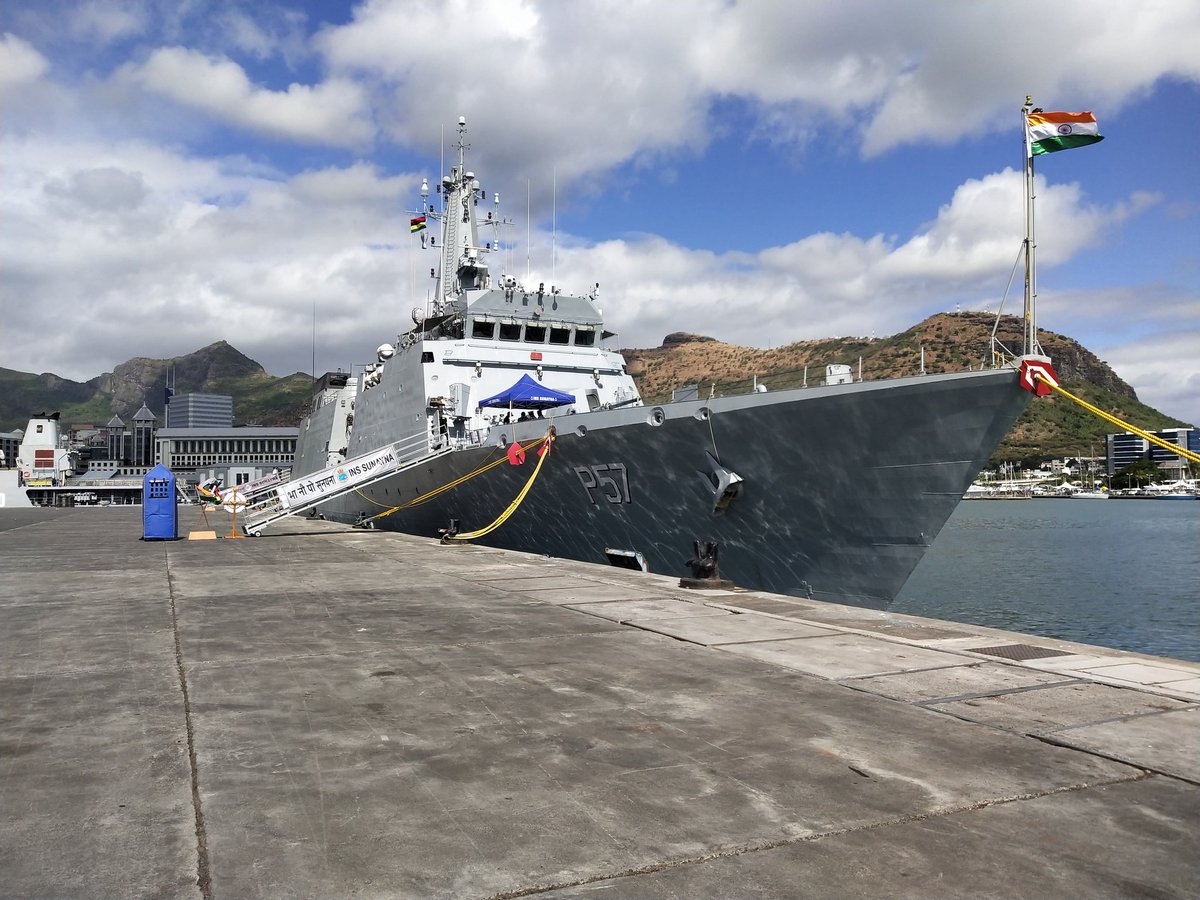 NTayachewe12's tweet photo. #IndianNavy is stepping up to its commitment as the net security provider in the Indo-Pacific region. On the one hand, it is participating in exercises like #JIMEX and #RIMPAC to enhance its operational capabilities and on the other, it is helping other countries do the same. 1/3 https://t.co/8ENAnUFTP1