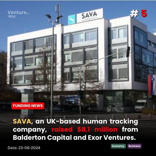 Venturewizzz's tweet image. SAVA, an UK-based human tracking company, raised $8.1 million from Balderton Capital and Exor Ventures.
#StartupFunding #VentureCapital #SAVA #TechInvestment #StartupGrowth #FundingNews