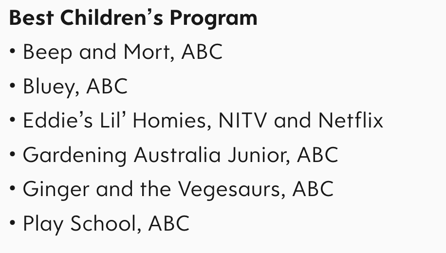 GaryEck's tweet photo. Alright! Logie nomination for Ginger and the Vegesaurs! Congrats to co-creator Nick O'Sullivan and the amazing team @_CheekyLittle for making it happen. Incidentally, season 3 starts this week!!
@abcnews @TVWEEKmag https://t.co/Hqo9SLV0px