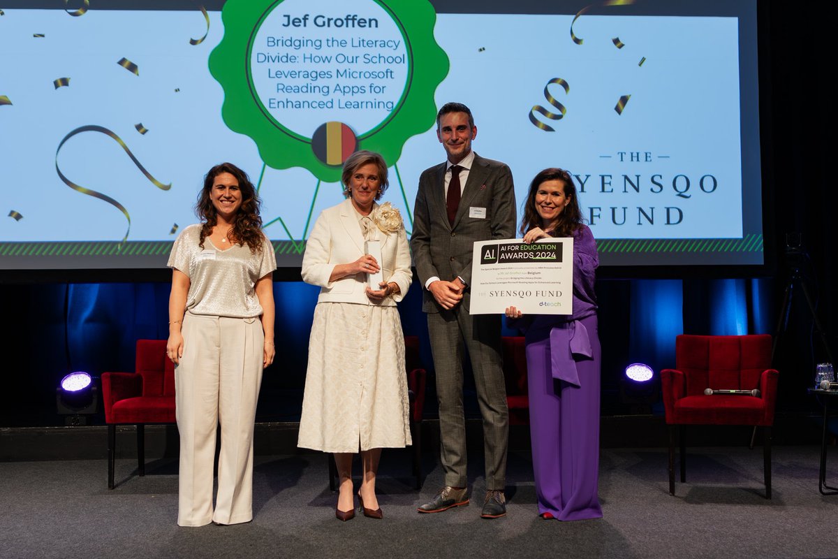 Lieselot Declercq (@lieselotdeclerc) on Twitter photo 🏆🎉 #AIforGood: AI for Education Awards Ceremony Highlights!
Together with Belgium's 40 under 40, with <a href="/D_TEACH1/">d-teach online school</a>, <a href="/dteachtraining/">d-teach online training</a>, This Europe-wide competition had 40 submissions from 16 countries over 5 weeks, showcasing groundbreaking AI in education. Congratulations 🎉 #sdg4 🏆🎉 #AIforGood: AI for Education Awards Ceremony Highlights!
Together with Belgium's 40 under 40, with <a href="/D_TEACH1/">d-teach online school</a>, <a href="/dteachtraining/">d-teach online training</a>, This Europe-wide competition had 40 submissions from 16 countries over 5 weeks, showcasing groundbreaking AI in education. Congratulations 🎉 #sdg4