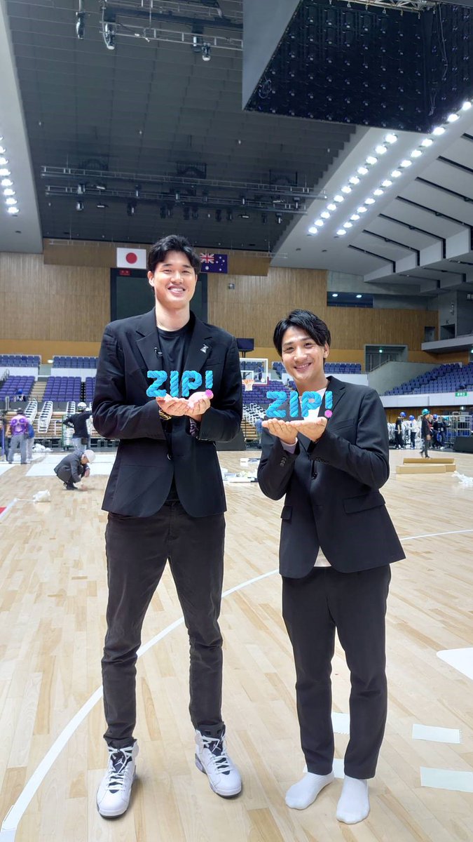 ◢◤#あしたのZIP!◢◤ ⏰あさ6時過ぎは #ZIPスポーツ 📷🚩 男子バスケ