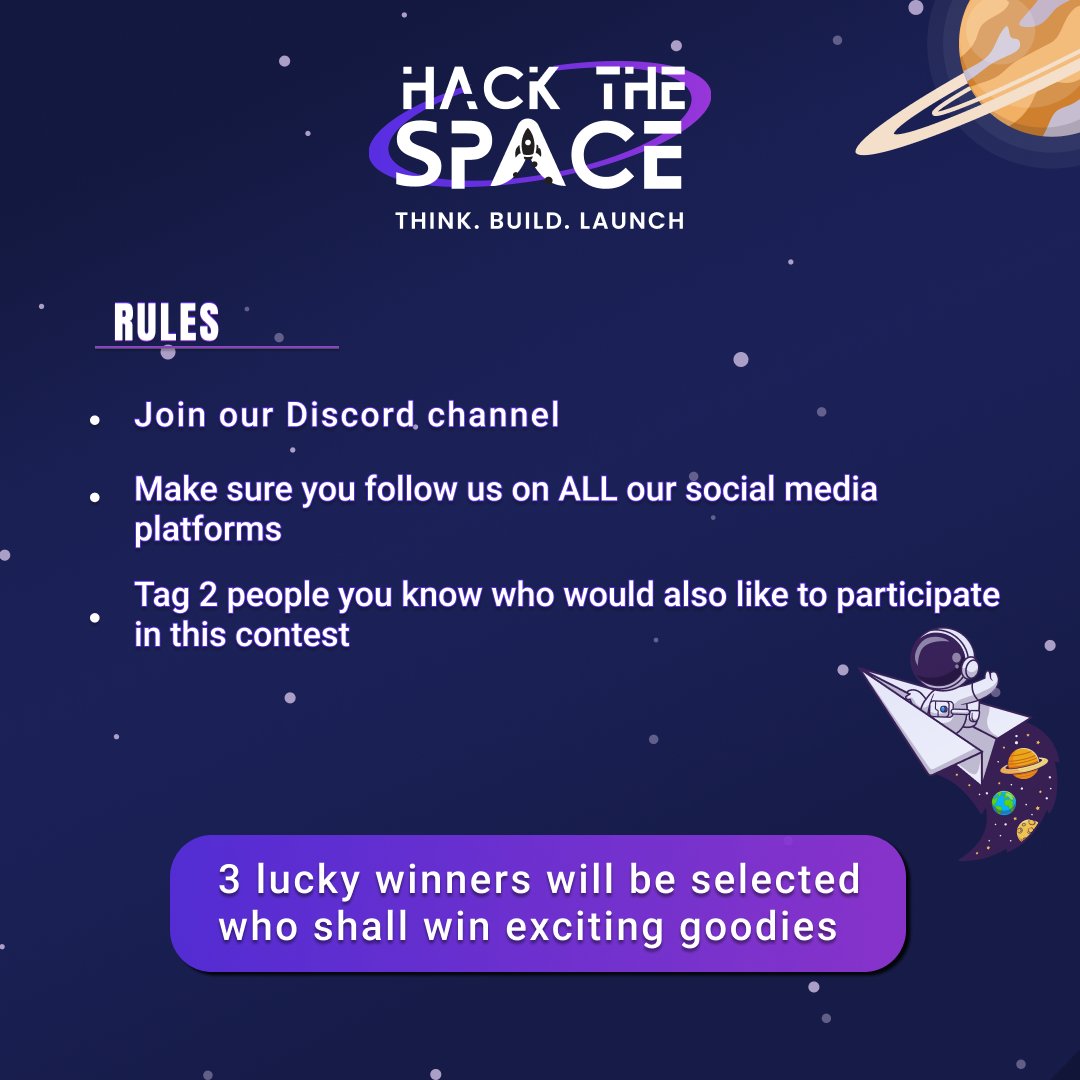 It's the giveaway season Maytes!⚓ 
Amazing goodies are up for grabs.
Ready for the liftoff?🚀
Follow the rules to receive some stellar goodies!✨

Hurry up! Spread the word!

Discord: bit.ly/HTS-Discord