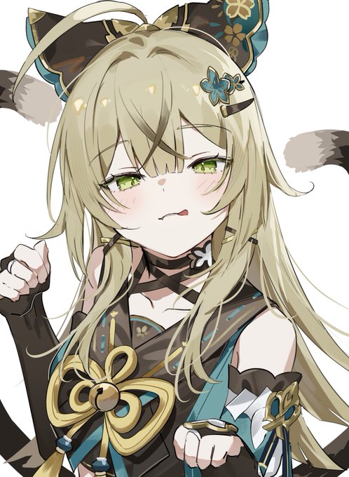 綺き良ら々ら(原神) 「みゃお #Kirara 」|そらに@春例え46aのイラスト