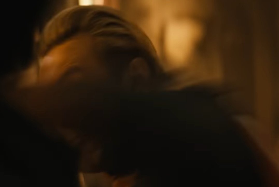 StrongestSuper's tweet photo. [He flinched a little, taking the full hit head-on. But all that left was a droplet of blood.]

Now you've done it.

[He makes a counterattack, punching her in the gut to send her over the wall.] https://t.co/2D9ODvfCkT