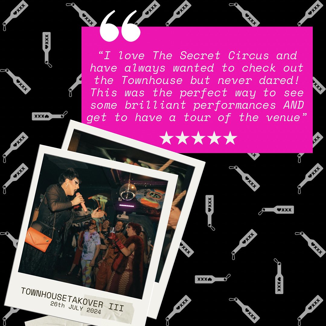 Have you ever been to a Secret Circus before? Have you ever been to the Townhouse before? Do you believe in fate? Because we do! 😍

Join us at our Third Annual TOWNHOUSE TAKEOVER!! ⛓️🎪💋

26th JULY 2024!

TICKETS ON SALE NOW! 🎟️

linktr.ee/thesecretcircus