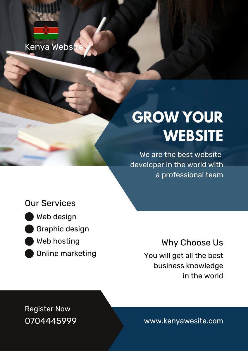 Get an opportunity to grow your website with us.We offer the best services and also give you an opportunity to gain the best business knowledge .
#kenyawebsite #webhosting #graphicdesign #webdesign
#onlinemarketting #bestwebsite