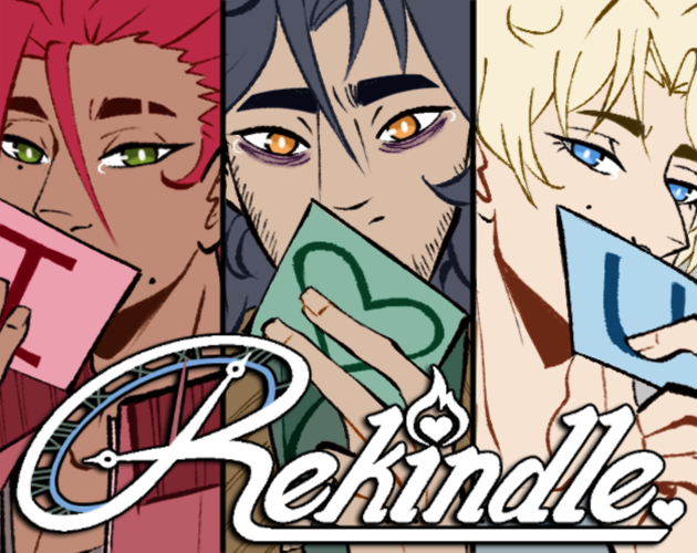 ✨Cover reveal✨

Which one of the boys are you most excited to meet again? 

❤️Niko💚Jules💙Markus
#RekindleVN #OtomeJam2024