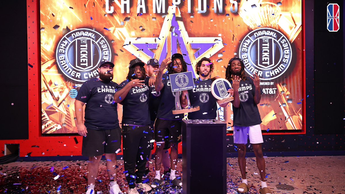 NBA 2K League (@nba2kleague) on Twitter photo Good morning to <a href="/LakersGaming/">Lakers Gaming</a> , THE TICKET powered by <a href="/ATT/">AT&T</a> champs 🙌 Good morning to <a href="/LakersGaming/">Lakers Gaming</a> , THE TICKET powered by <a href="/ATT/">AT&T</a> champs 🙌