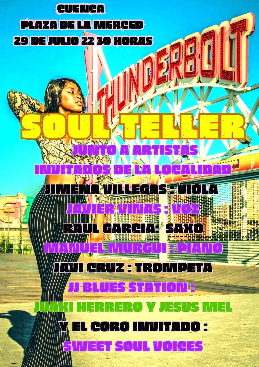Soul Teller + Artistas Invitados de la localidad de Cuenca. 29 de Julio 2024. #soulteller #cuenca #summer #musicasoul #rocknroll #soulmusic