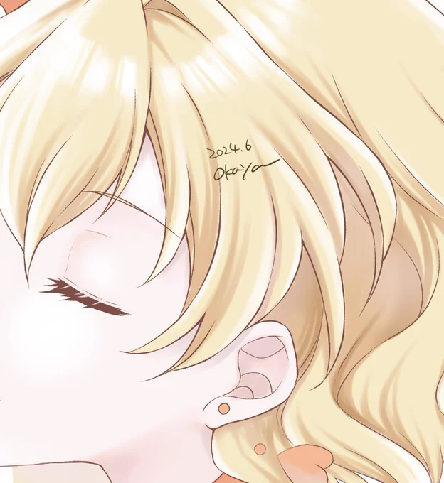 たまには淡い色で塗ったりしてみる