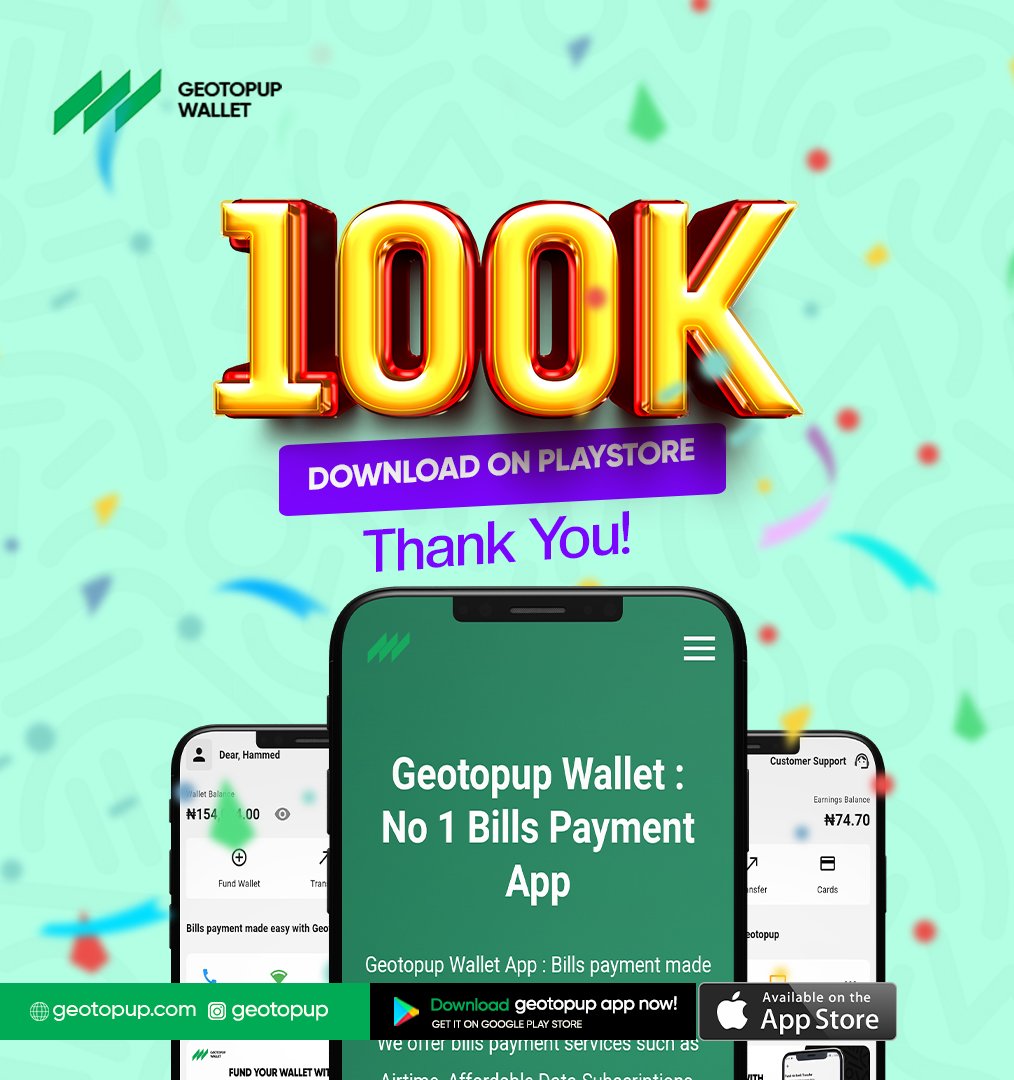Geotopup Wallet App tweet media