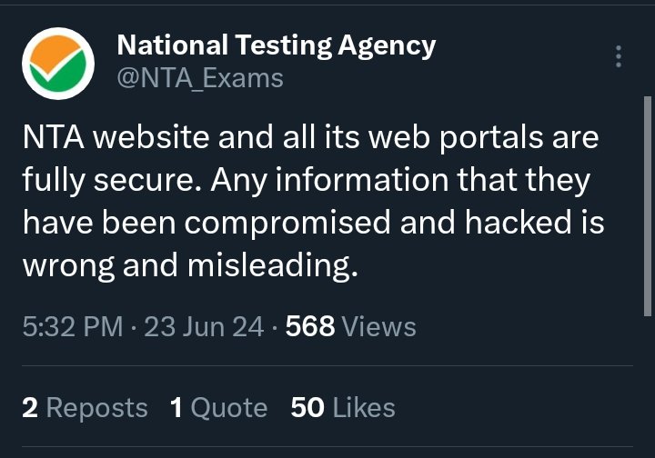 RahulBa51360364's tweet image. पहले पेपर लीक समस्या को रोकिए...
फिर दवा कीजिए गा...
#NEET_परीक्षा #nta_net