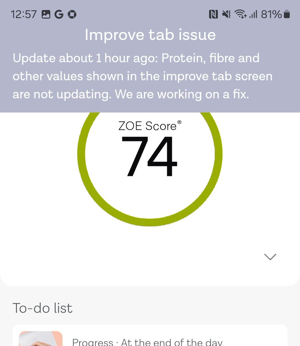 ThisisBosh's tweet photo. @Join_ZOE what a JOKE!! Your alert notification in the app is blocking all users from accessing support, searching and lessons. #fail https://t.co/xQywVKurVw