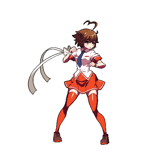 昔作ったアルカナハートのイラスト風立ちポーズ
次回作あるならこの見た目の3Dでやりたい