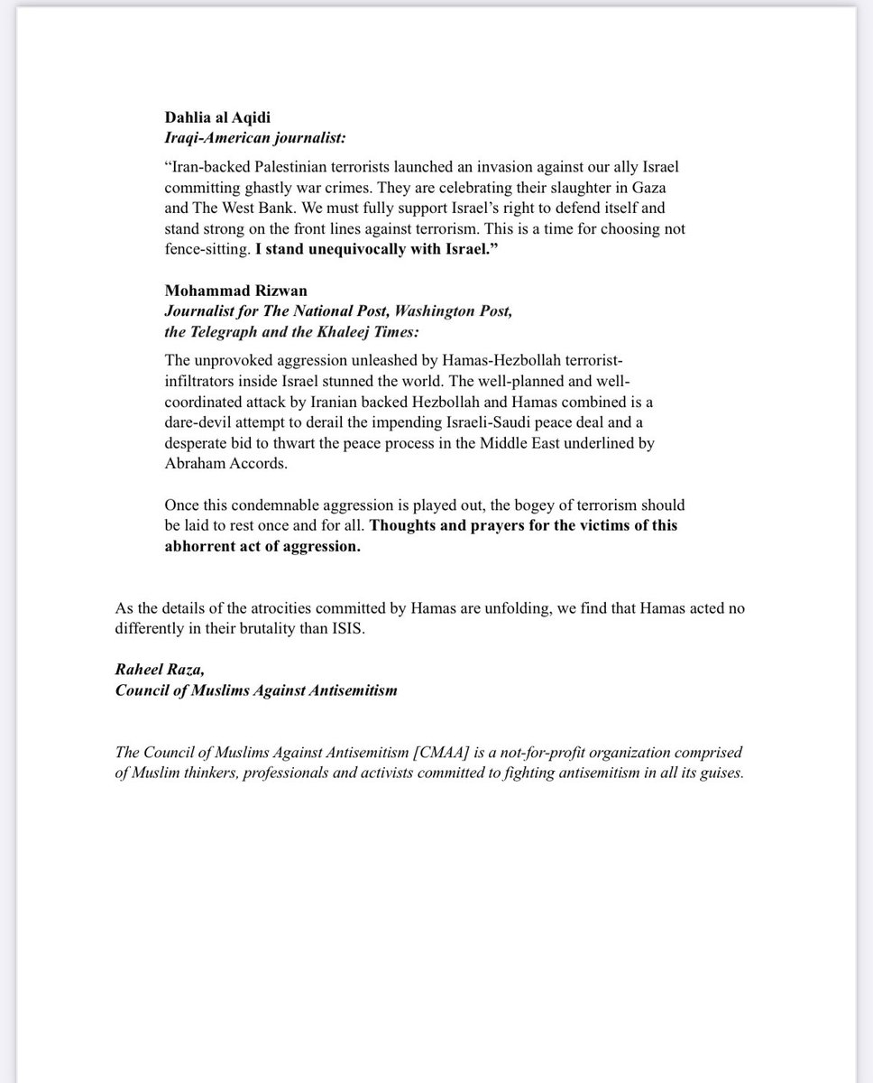 Council of Muslims Against Antisemitism tweet media