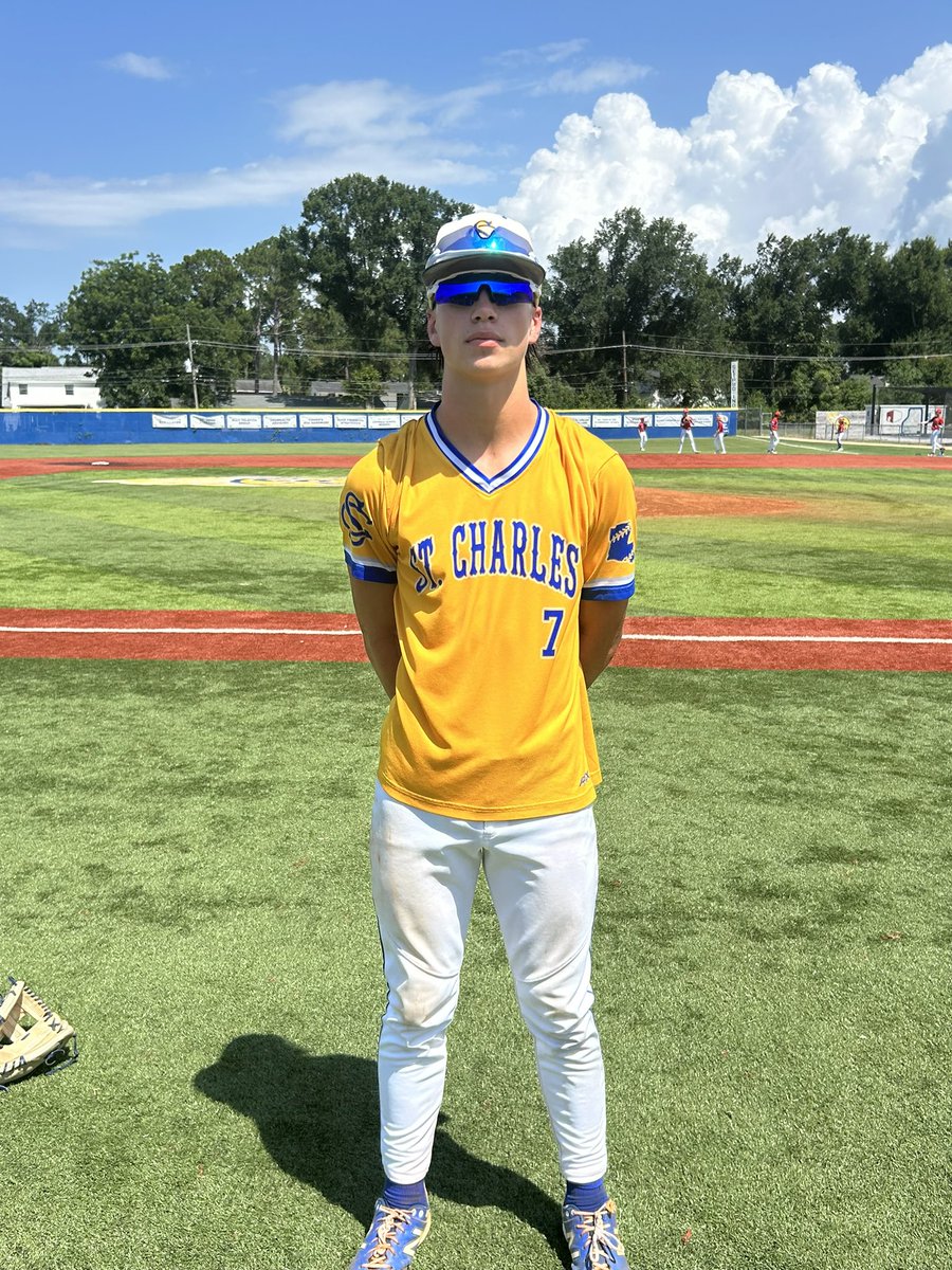 ⭐️Player of the Game⭐️

Cretin Townsend Homes Comets 
Dax Pregeant: 7 IP, 0 runs allowed, 2 hits, 2 BB, 7 Ks, 1-2 with an RBI single 

ST CHARLES CATHOLIC HS |2026| LA
#uncommitted #2D2026 #2DHitting