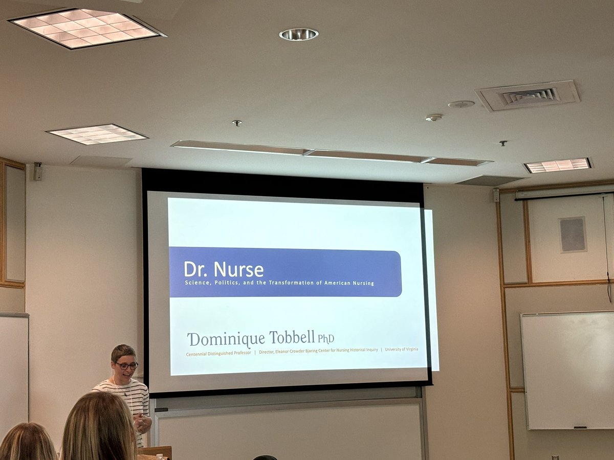 Greatly enjoyed the fantastic Hannah Lecture yesterday by Dominique Tobbell from <a href="/BjoringCenter/">Bjoring Nursing History Center</a> “Dr. Nurse: Science, Politics, and the Transformation of American Nursing”