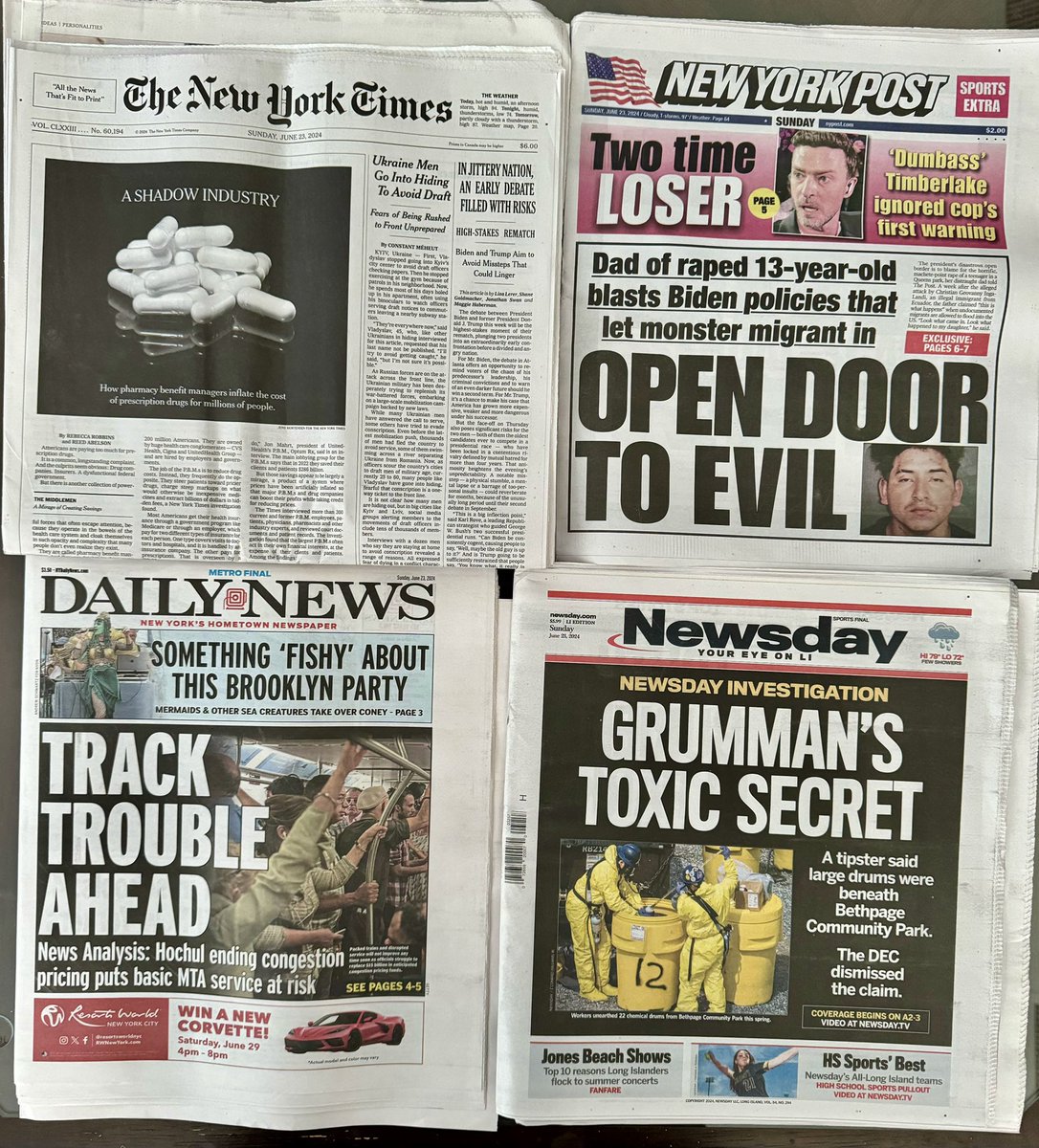 I’m gonna go get the papers, get the papers.