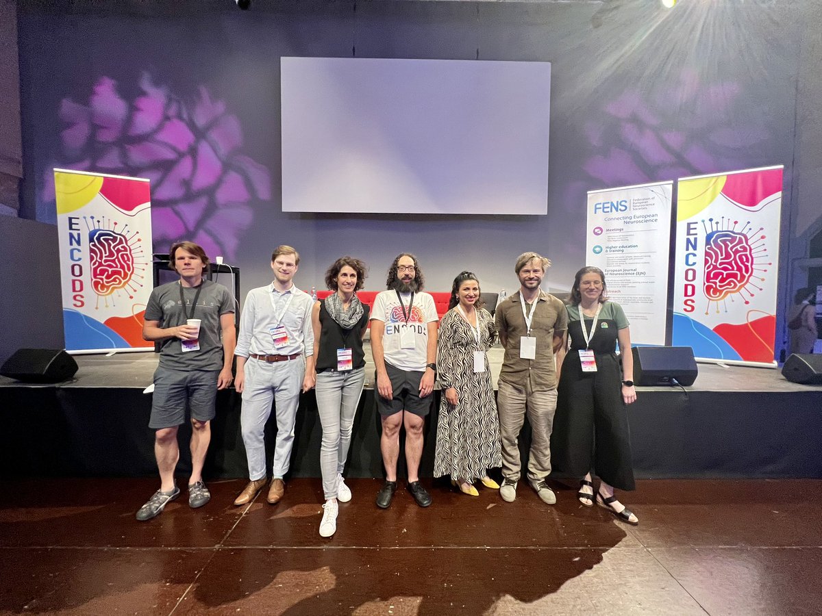 We greatly appreciate your career advice in neuroscience. Special thanks to Professor Dr. Gašper Tkačik, Dr. Oliver L. Eichmüller, Dr. Joana Enes, Sabria Lagoun, Dr. Nace Mikus and Dr. Juditha Huber for participating in the career options panel at ENCODS 2024. #encods24 <a href="/FENSorg/">FENS</a>