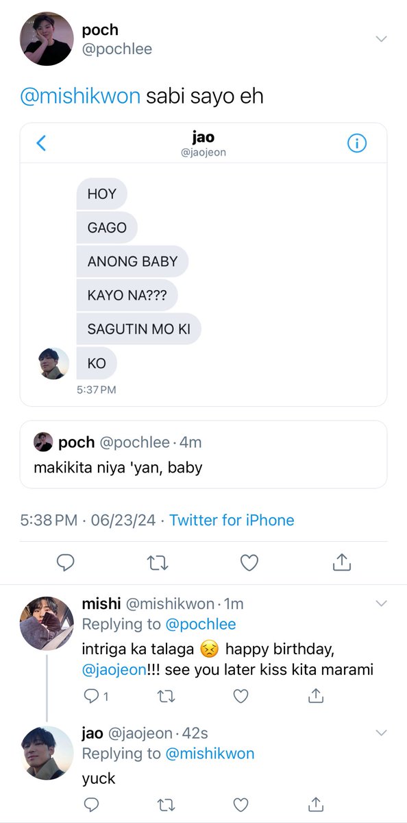 mniwonu's tweet photo. 🫧 [227]

fast forward to the weekend: happy birthday, jao! 🤍 and finally poshi?!?! https://t.co/VPnHi9uIqC