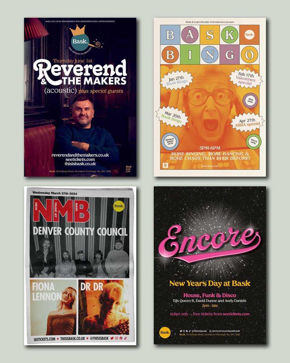 fitzstockport's tweet image. A little look back at some of the amazing artwork for our events courtesy of the best in town, @markbrownstudio.

An absolute pleasure to work with and have him as part of the Bask family.

Hit him up for you all your design needs 🧡