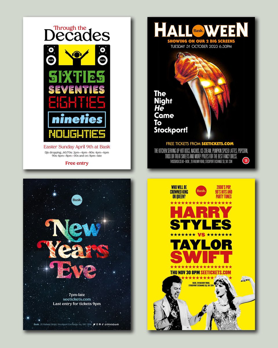 fitzstockport's tweet image. A little look back at some of the amazing artwork for our events courtesy of the best in town, @markbrownstudio.

An absolute pleasure to work with and have him as part of the Bask family.

Hit him up for you all your design needs 🧡