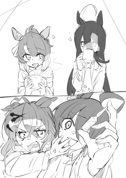 カプの交差したワチャワチャは一生見てられるのでずっとやってて欲しい  #ウマ娘
