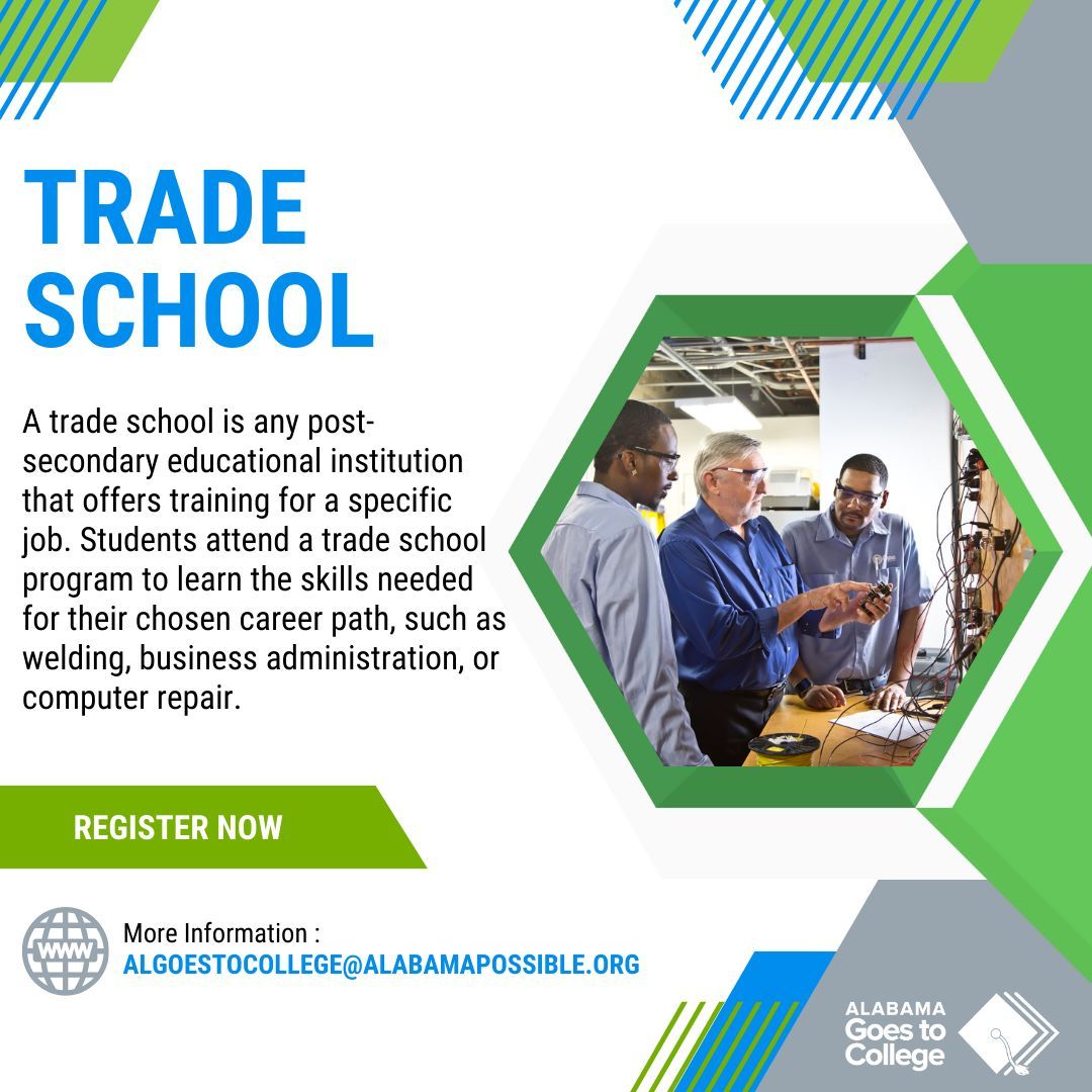 algoes2college's tweet image. Alabama Goes to College is here to provide you with information on different postsecondary pathway options. Call or text to speak with a representative (334) 316-6155.

#summerbuild #ALGoes2College #AlabamaPossible #DotheFAFSA