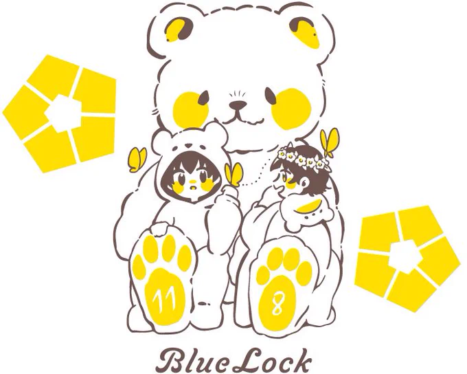 潰れてしまって悲しいですがこちら原画です! ※シルクスクリーンにする都合で色味や線の太さは変わります #ブルーロックFA