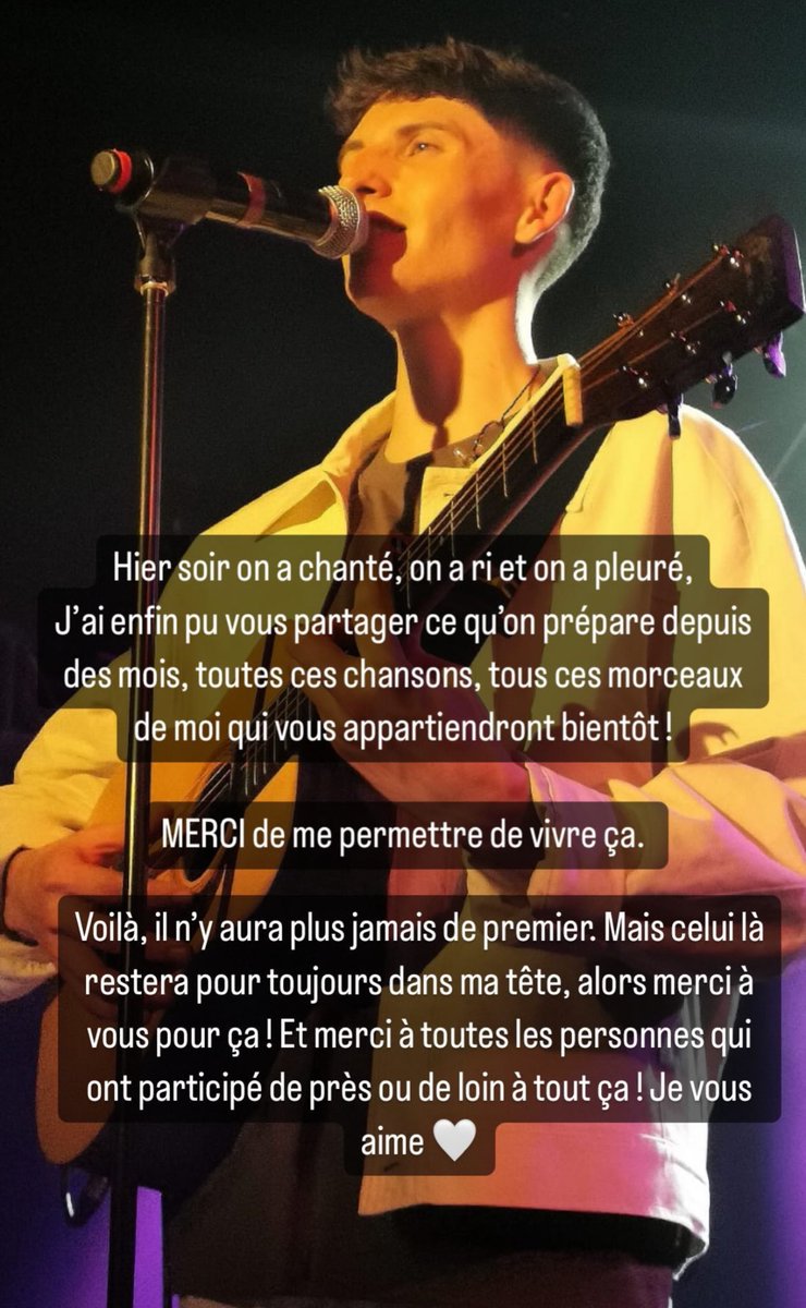 laura__ss11's tweet photo. Merci à toi de nous fais vivre ces moments si précieux … ❤️ #victorien #concert #laboulenoire https://t.co/QQf4pfsR3l
