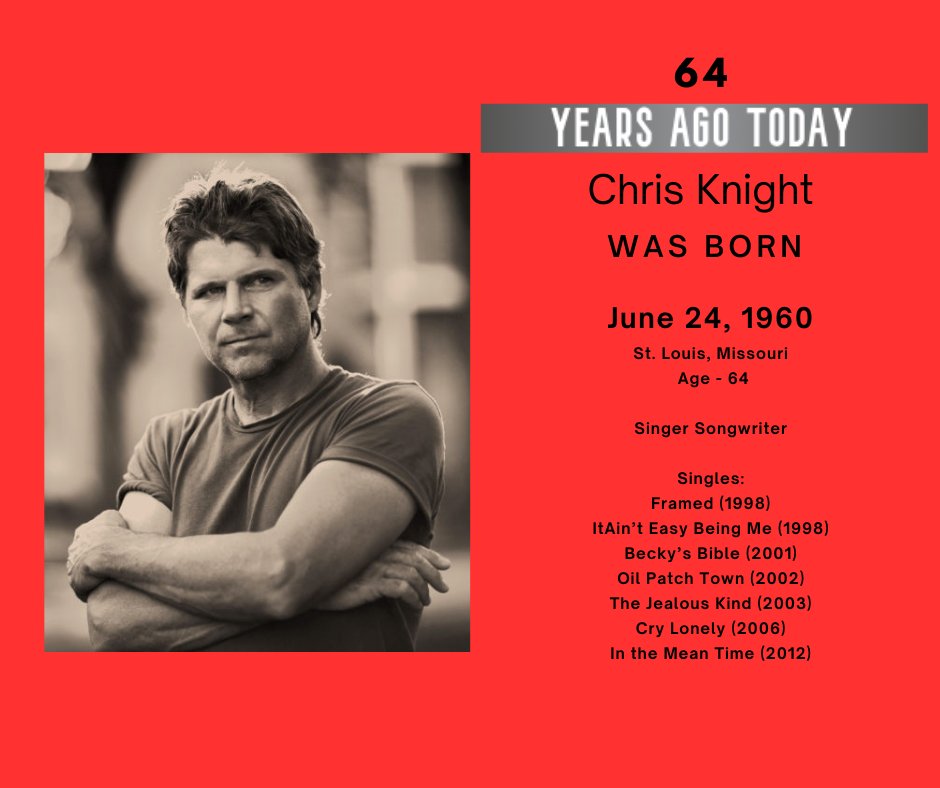 Yrs_Ago_Today's tweet image. 64 Years ago today
#ChrisKnight