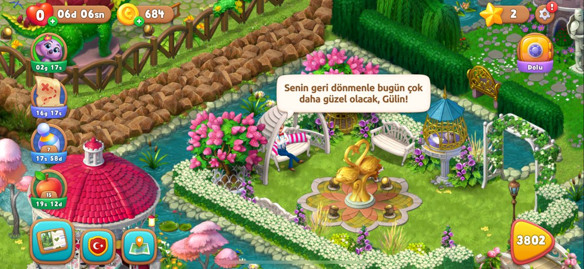 Oyuna günlük ilgi ihtiyacımı karşılamak için giriş yaptım