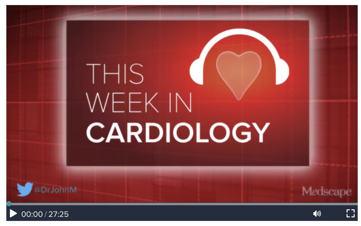 Richard Ferraro (@richardaferraro) on Twitter photo So appreciative of <a href="/drjohnm/">John Mandrola, MD</a> for covering the suspension of RECOVER IV in this episode
DanGer Shock was extremely exciting, but I can't believe this was cancelled on the results of one trial
Really wonder about conflicts of interest here
medscape.com/viewarticle/10… So appreciative of <a href="/drjohnm/">John Mandrola, MD</a> for covering the suspension of RECOVER IV in this episode
DanGer Shock was extremely exciting, but I can't believe this was cancelled on the results of one trial
Really wonder about conflicts of interest here
medscape.com/viewarticle/10…