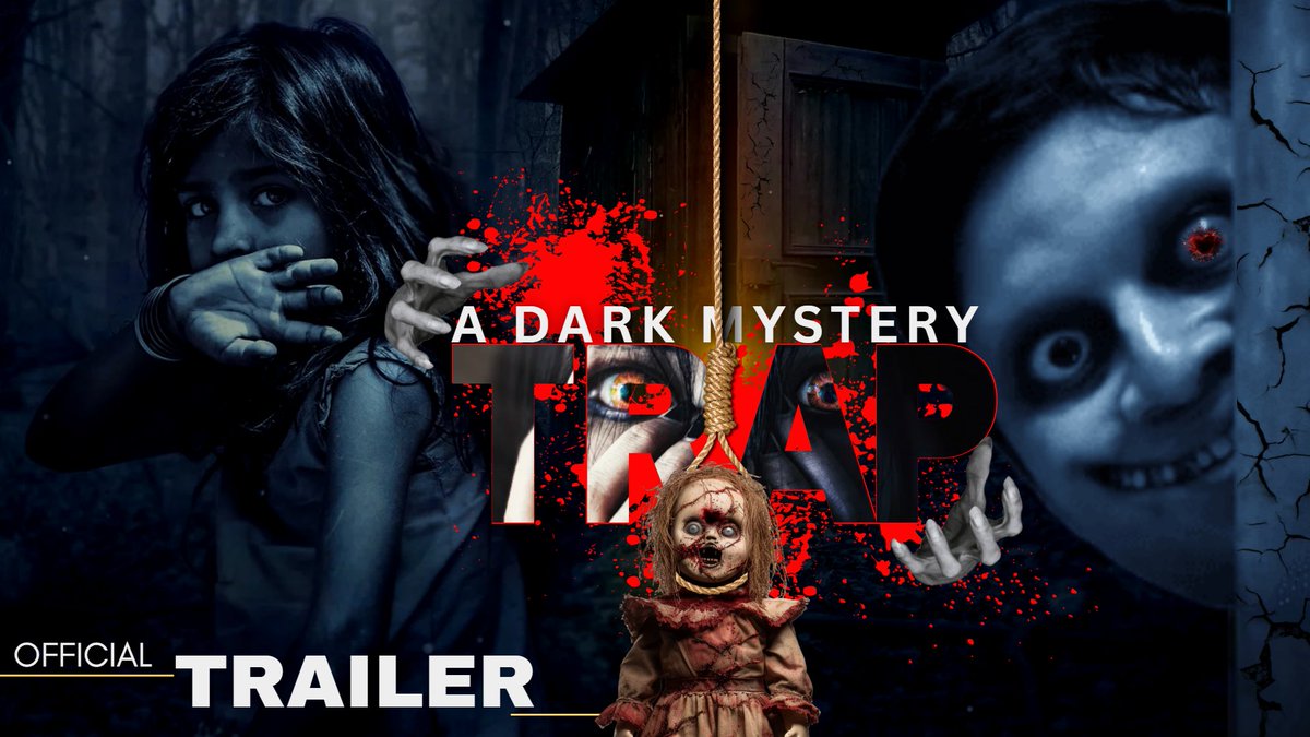 NeutrinoStudio's tweet photo. A fictional movie thumbnail made by 
@Navneet78924753 
"A DARK MYSTERY: TRAP" 

Rate it out of 5... 

[It is made only for design purpose, no any movie exists named exactly like this]

#Graphicdesig #posterdesign #Thumbnail  #trailer #officialtrailer #newmovie #trap #posterdesign https://t.co/u8FkjIWP6T