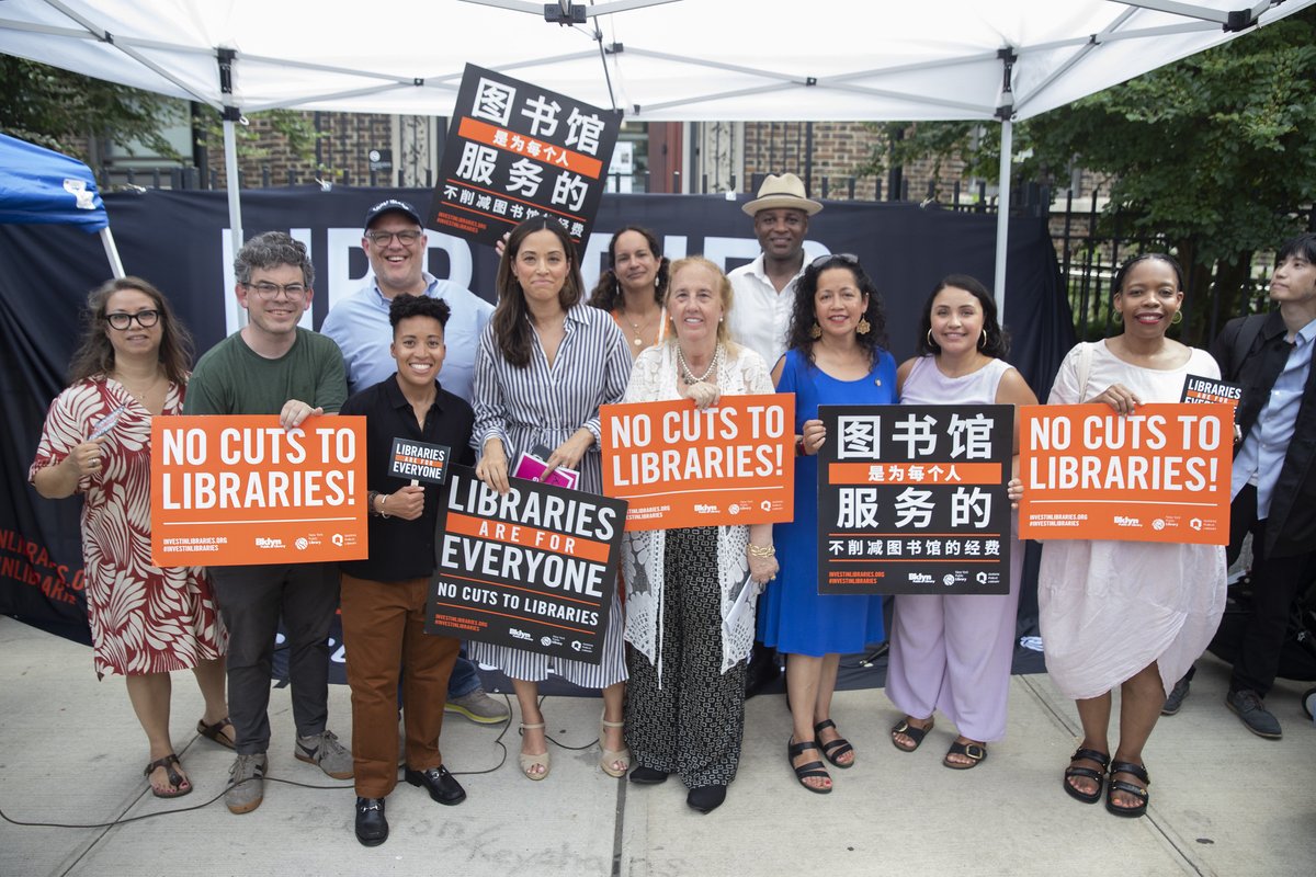 JustinBrannan's tweet photo. If it's June, then we must be fighting to save our city's library system. Again. We do this because our libraries aren’t just about books – they are tabernacles of freedom and democracy. Our libraries are a lighthouse for kids, parents, new immigrants, and seniors. https://t.co/wXVUkhqFYH