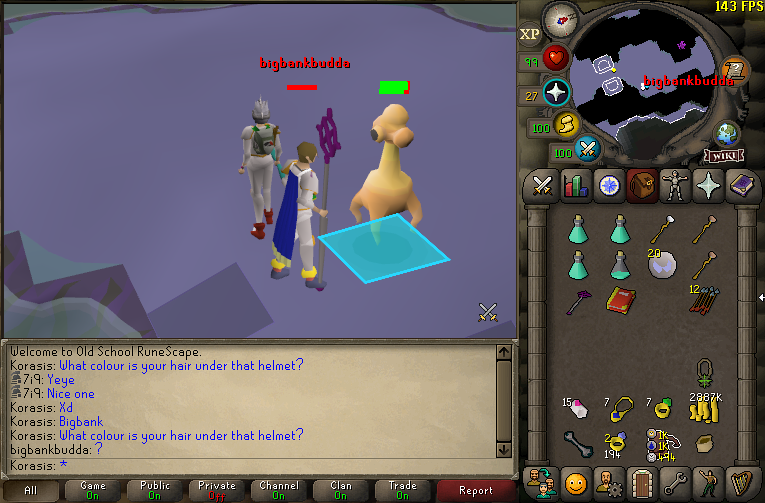 even when i am pvming, i am pking people. the oldest trick in the books still works! (check chat) LOL