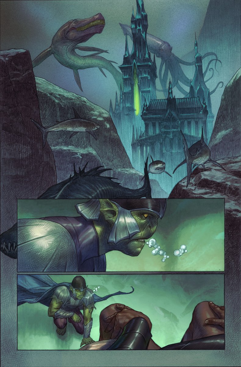 TomTaylorMade's tweet image. And another sneak peek from our "Heir to the Sea" story running in the back of #DarkKnightsOfSteel: Allwinter.
Between @TirsoCons on the main story, &amp;amp; @RicFederici and Arif Prianto on the back up, this book looks incredible. FOC = Monday.
@misterkristoff @whatthe_shea @DCOfficial