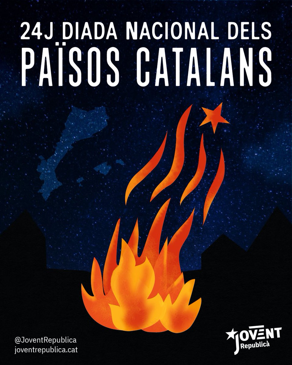 Molt bona revetlla de Sant Joan a tothom! 🎉

Aquesta nit, reivindiquem els Països Catalans i fem que cremi tot: per la llengua, per la cultura i per la llibertat! 🔥