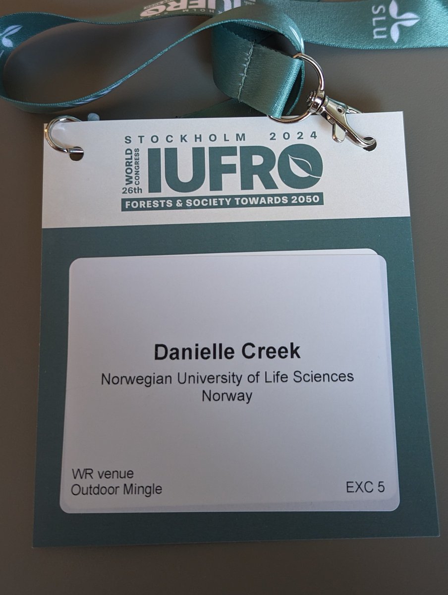 Just arrived in Stockholm ready for #IUFRO2024. Shout out if you are here, it will be great to see/meet you! 🇸🇪🌲
#IUFRO